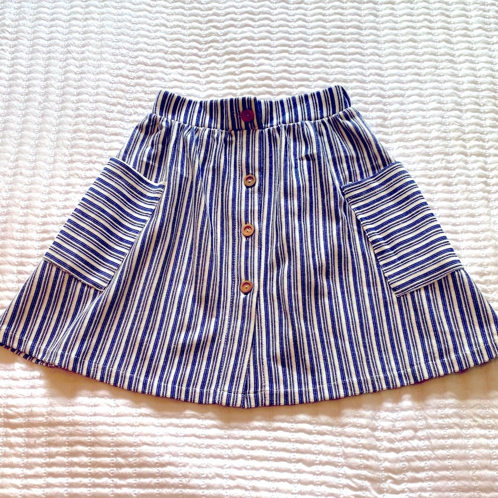 NWT Zara Girls Striped Mini Skirt